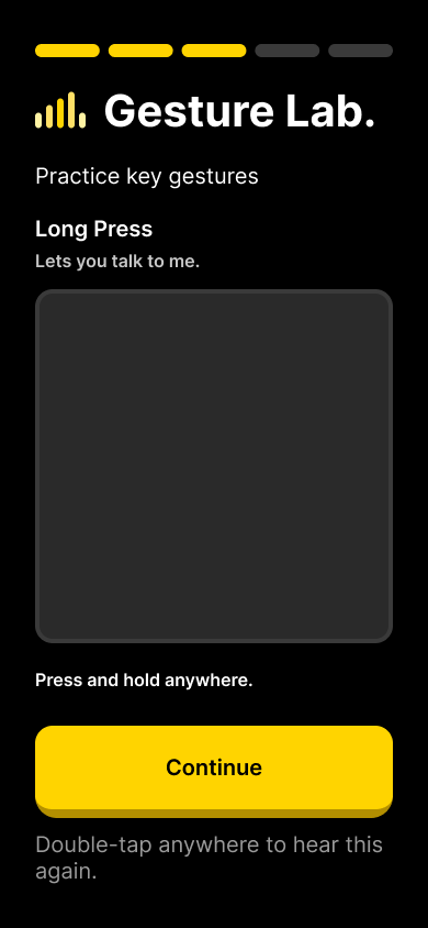 Long press gesture practice